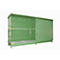 Stellingcontainer Bauer type CEN 59-2 IBC, 2 etages, schuifdeur, 2000 l, tot 8 IBC's, B 6245 x D 1550 x H 3465 mm, resedagroen RAL 6011